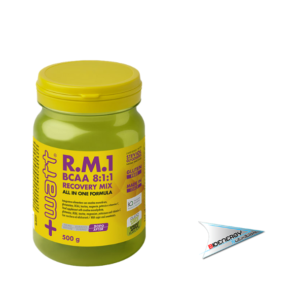 +Watt-R.M.1 BCAA 8:1:1 RECOVERY MIX (Conf. 500 gr)   Sprint Apple  